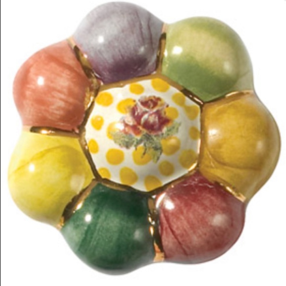 MacKenzie-Childs Rosie Posie Flower Knob✨NEW✨